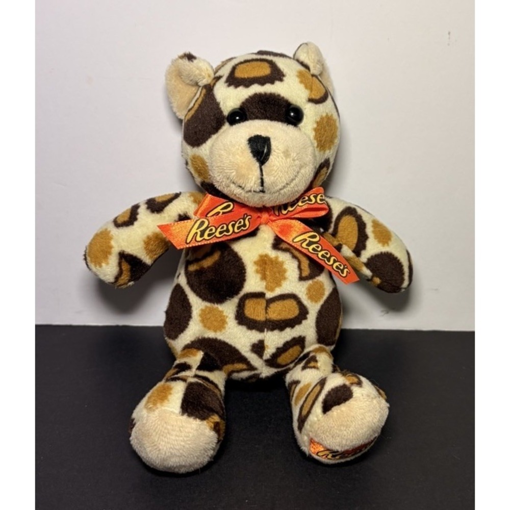 Galerie Hershey Reese's Teddy Bear Peanut Butter Cup Stuffed Animal Plush Toy 6"